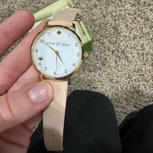 Kate Spade Tan and Gold Analog Watch with Leather Band